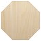 Octagon Solid Unfinished Wood Shape Piece Cutout for DIY Craft Projects